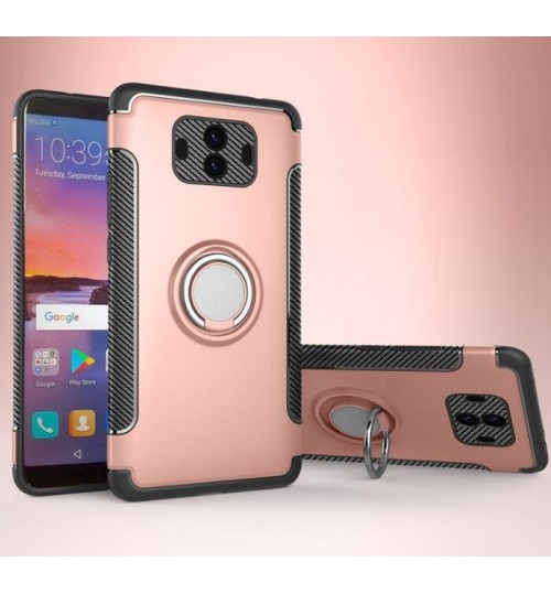 Huawei Mate 10 case Shockproof Hybrid 360° Ring Rotate Kickstand Case Cover