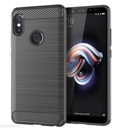 Xiaomi Redmi Note 5 Case Carbon Fibre Shockproof Armour Case