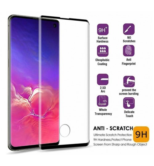 Galaxy S10 PLUS Finger print unlock Tempered Glass Full Screen Protector