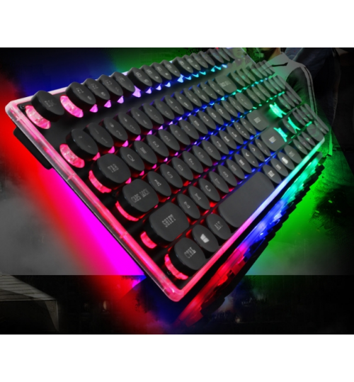 Gaming Keyboard RGB Mechanical Feel USB Wired