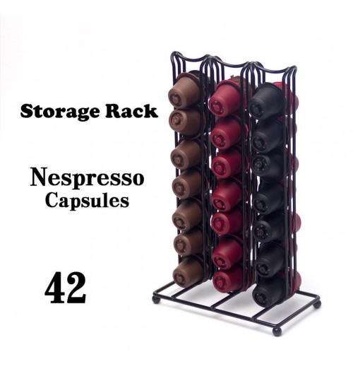 42 Coffee Capsule Pod Holder Stand Rack Storage