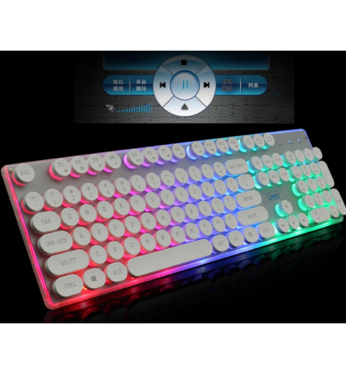 Gaming Keyboard RGB Mechanical Feel USB Wired