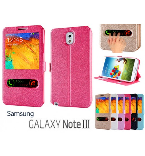 Samsung Galaxy Note 3 case luxury view window case