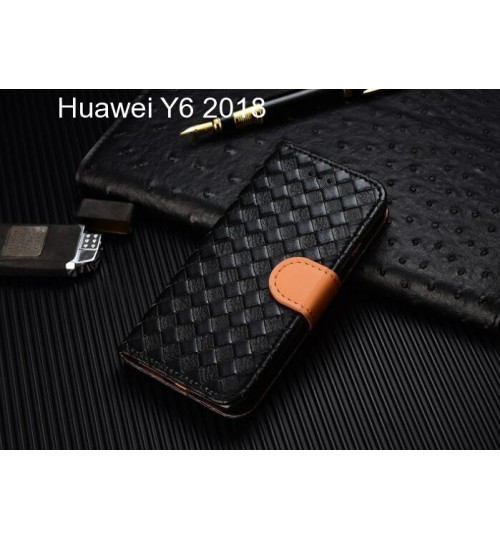 Huawei Y6 2018 case Leather Wallet Case Cover