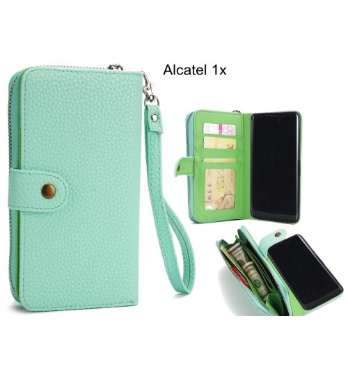 Alcatel 1x Case coin wallet case full wallet leather case