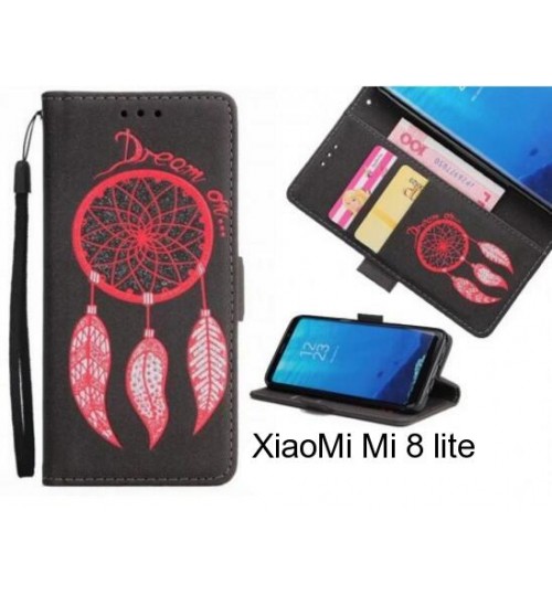 XiaoMi Mi 8 lite  case Dream Cather Leather Wallet cover case