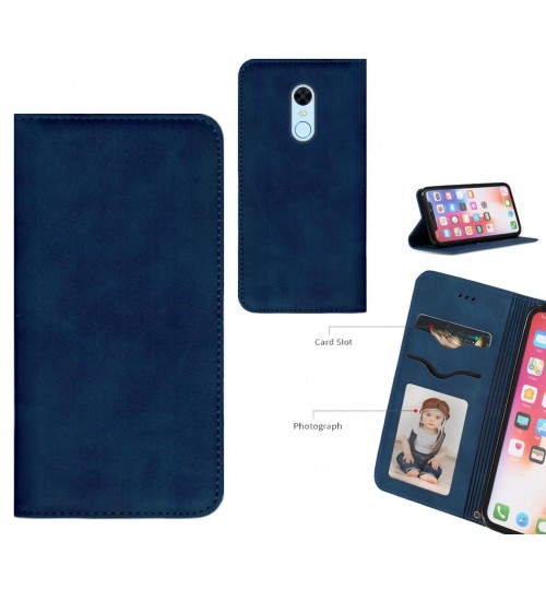 Xiaomi Redmi 5 Plus Case Premium Leather Magnetic Wallet Case
