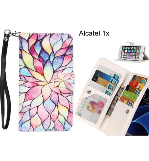 Alcatel 1x case Multifunction wallet leather case