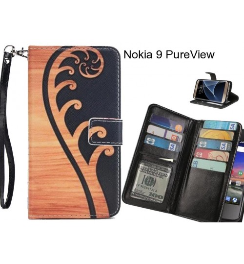 Nokia 9 PureView case Multifunction wallet leather case
