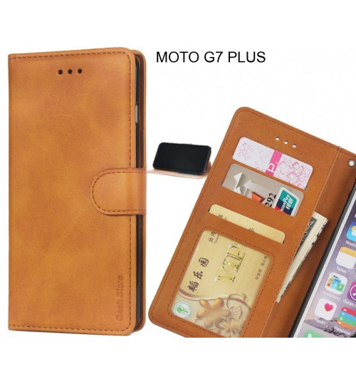 MOTO G7 PLUS case executive leather wallet case