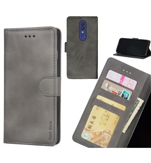 Alcatel 1x Case Executive Leather Wallet Case - Grey