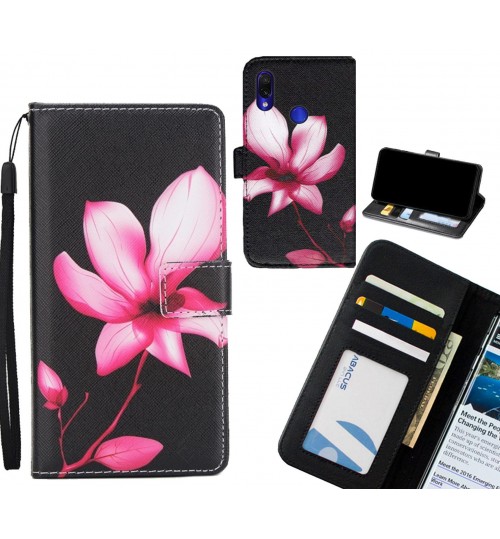 Xiaomi Redmi Note 7 case 3 card leather wallet case printed ID