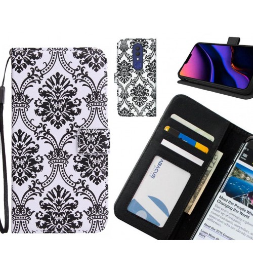 Alcatel 1x case 3 card leather wallet case printed ID