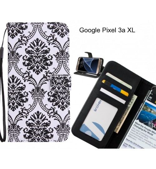 Google Pixel 3a XL case 3 card leather wallet case printed ID