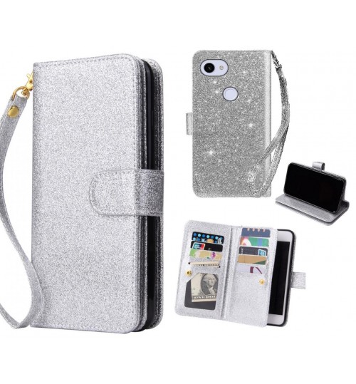 Google Pixel 3a Case Glaring Multifunction Wallet Leather Case