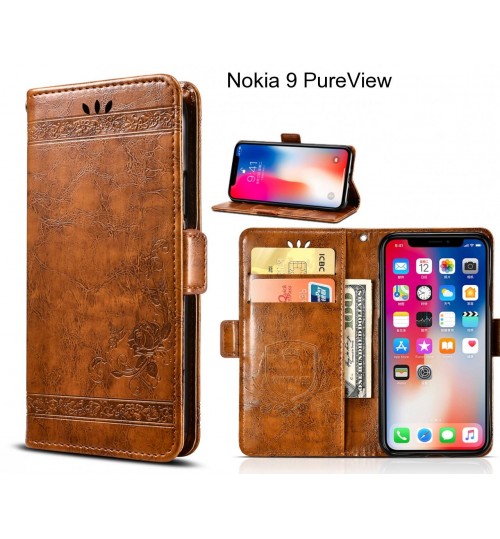 Nokia 9 PureView  Case retro leather wallet case