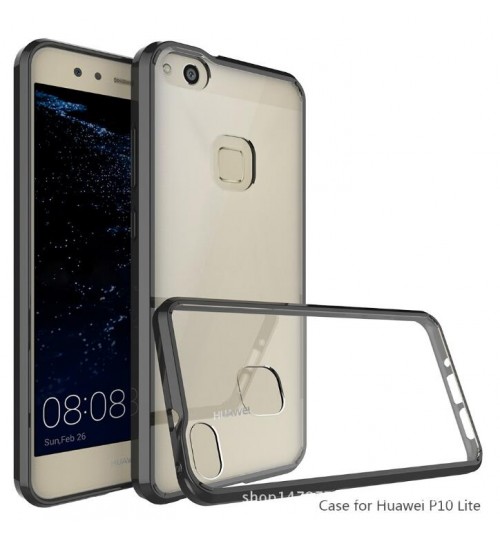 Huawei P10 lite case bumper  clear gel back cover