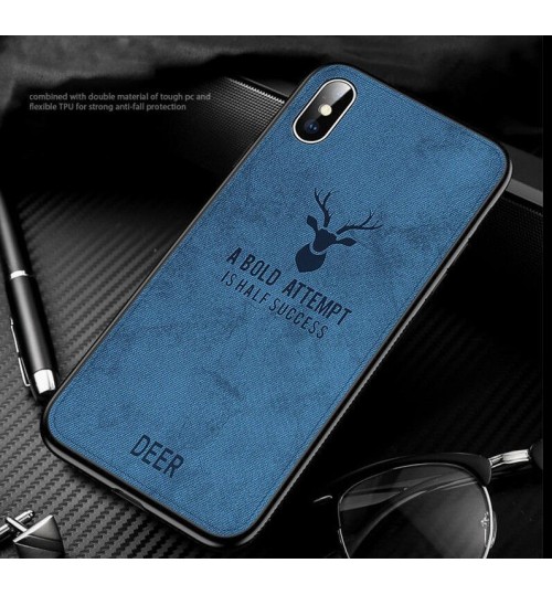 iPhone XS Max Retro Hybrid Soft Frame Hybrid Hard Back Case