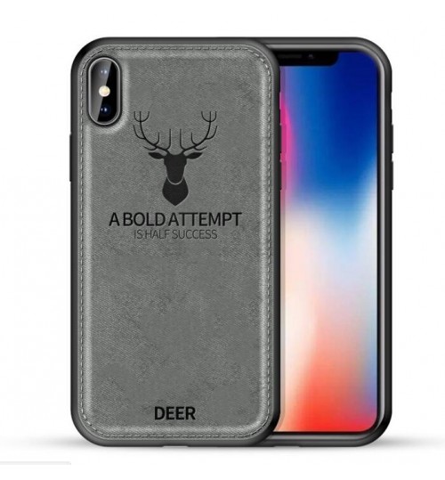 iPhone XS Max Retro Hybrid Soft Frame Hybrid Hard Back Case