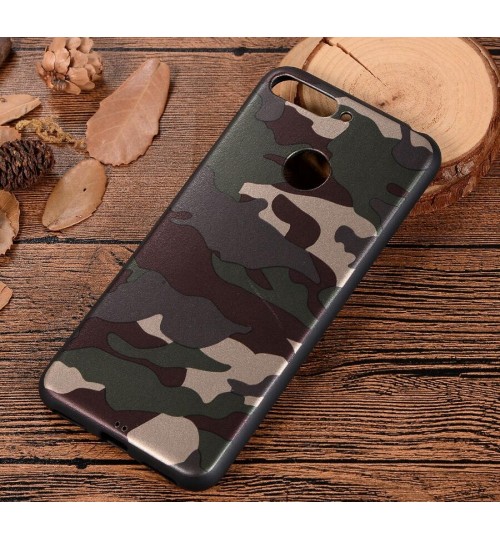 Huawei Y6 2018 Case Camouflage Soft Gel TPU Case