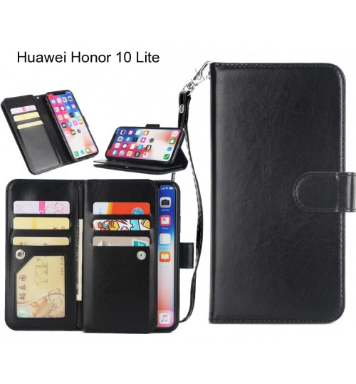 Huawei Honor 10 Lite Case triple wallet leather case 9 card slots