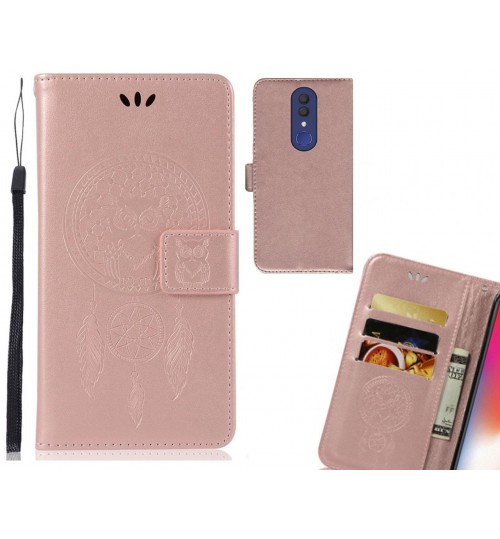 Alcatel 1x  Case Embossed leather wallet case owl