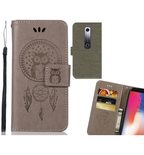 Vodafone N10  Case Embossed leather wallet case owl