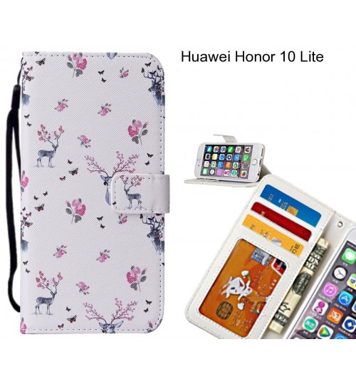 Huawei Honor 10 Lite case 3 card leather wallet case printed ID