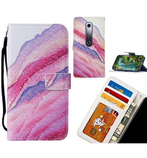 Vodafone N10 case 3 card leather wallet case printed ID