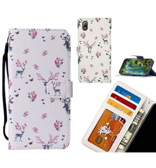 Huawei Y5 2019 case 3 card leather wallet case printed ID