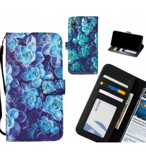 Huawei Y5 2019 case 3 card leather wallet case printed ID