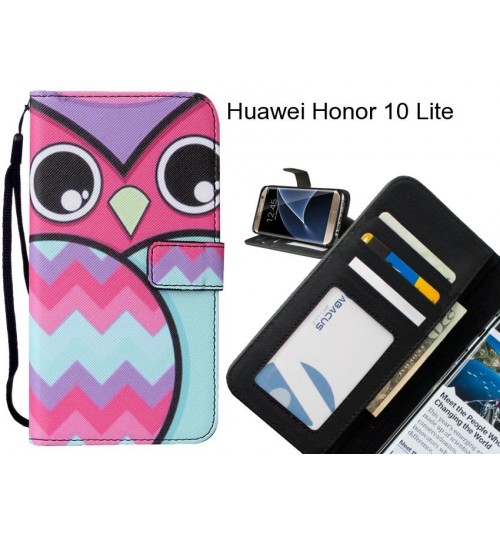 Huawei Honor 10 Lite case 3 card leather wallet case printed ID