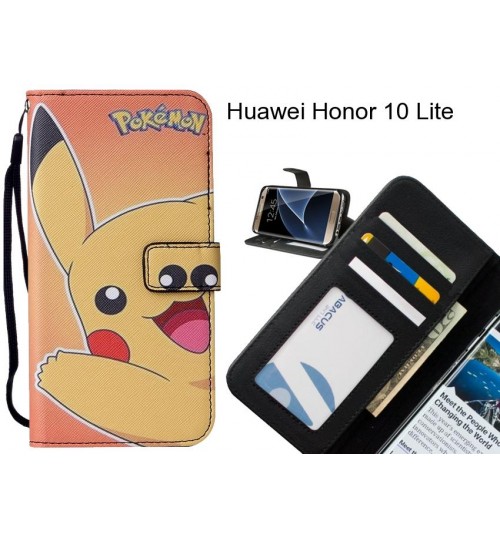 Huawei Honor 10 Lite case 3 card leather wallet case printed ID