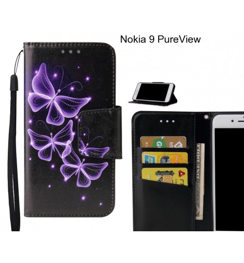 Nokia 9 PureView Case wallet fine leather case printed