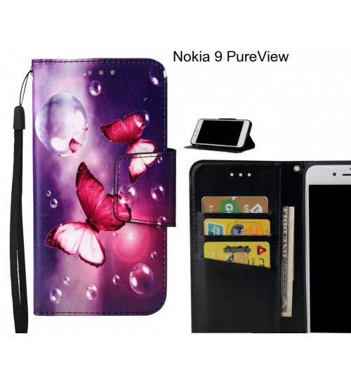 Nokia 9 PureView Case wallet fine leather case printed