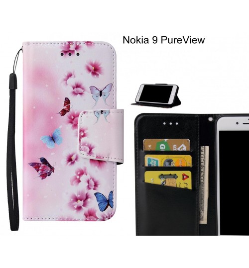 Nokia 9 PureView Case wallet fine leather case printed