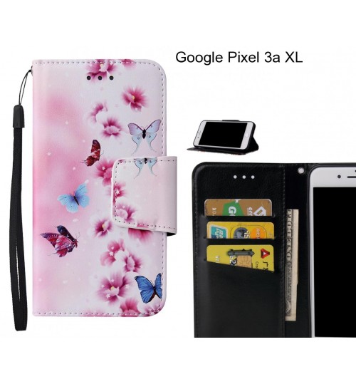 Google Pixel 3a XL Case wallet fine leather case printed