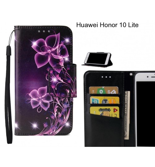 Huawei Honor 10 Lite Case wallet fine leather case printed