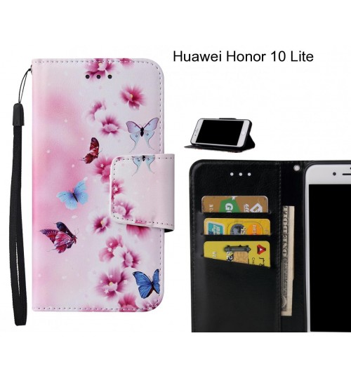 Huawei Honor 10 Lite Case wallet fine leather case printed