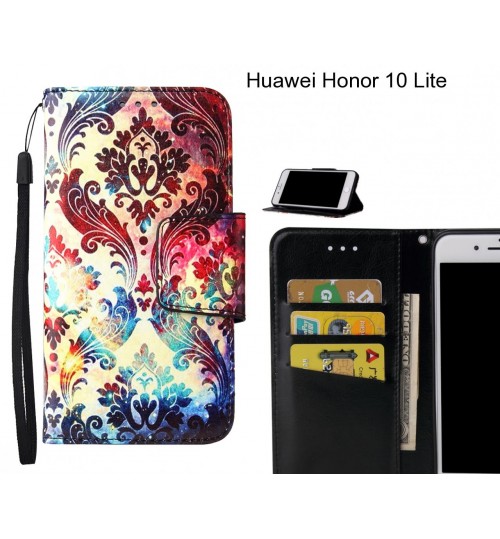 Huawei Honor 10 Lite Case wallet fine leather case printed