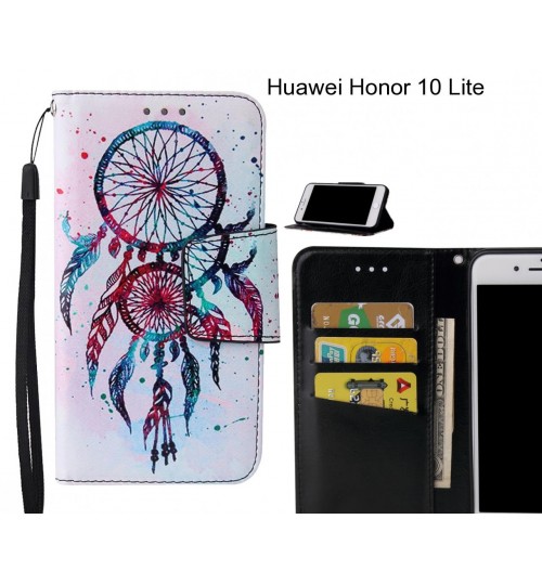 Huawei Honor 10 Lite Case wallet fine leather case printed