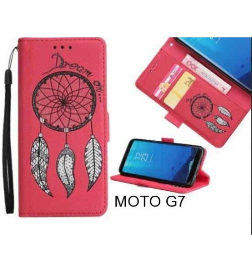 MOTO G7  case Dream Cather Leather Wallet cover case