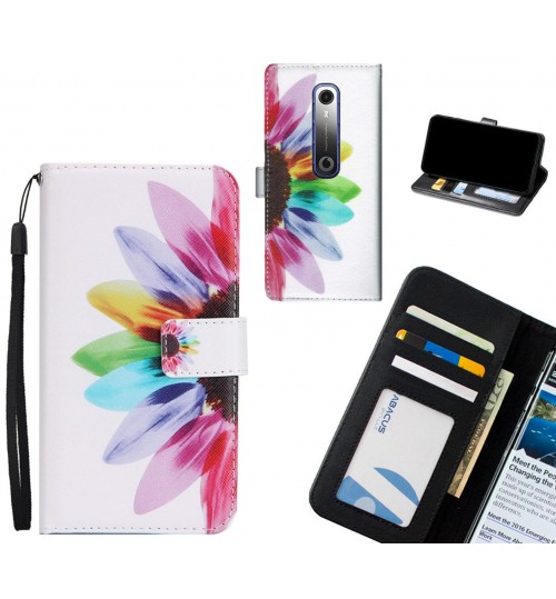 Vodafone N10 case 3 card leather wallet case printed ID