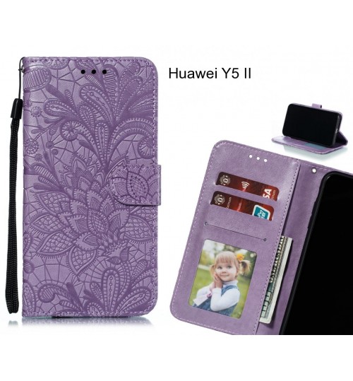 Huawei Y5 II Case Embossed Wallet Slot Case