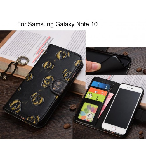 Samsung Galaxy Note 10  case Leather Wallet Case Cover