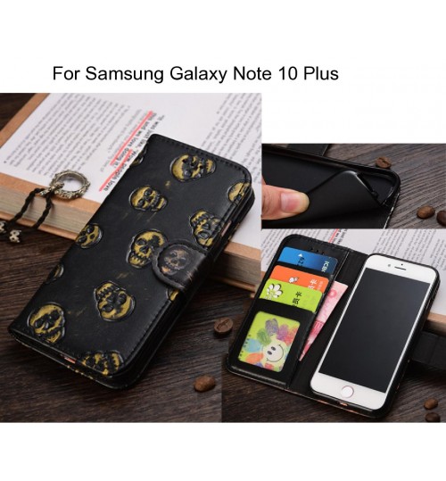 Samsung Galaxy Note 10 Plus  case Leather Wallet Case Cover