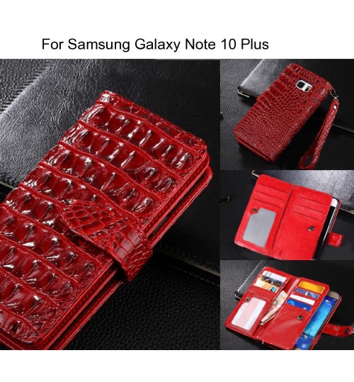 Samsung Galaxy Note 10 Plus case Croco wallet Leather case