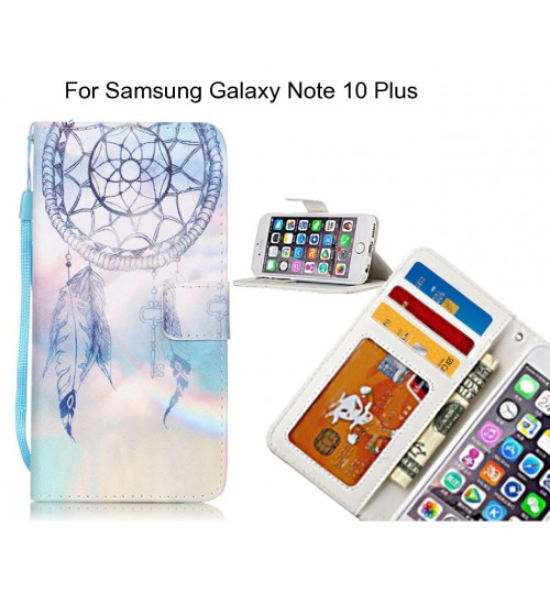 Samsung Galaxy Note 10 Plus case 3 card leather wallet case printed ID