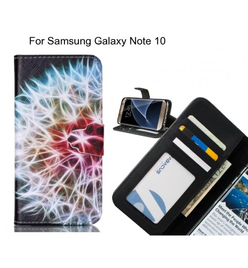 Samsung Galaxy Note 10 case 3 card leather wallet case printed ID