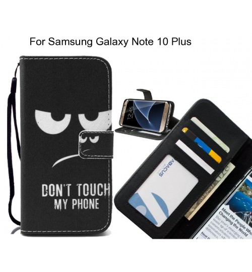 Samsung Galaxy Note 10 Plus case 3 card leather wallet case printed ID